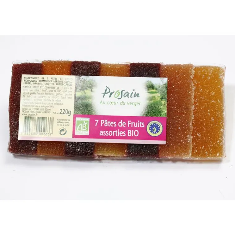 Outlet PROSAIN 7 pâtes de fruits assorties - 220 gr