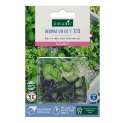 Sale BOTANIC® 10 tés cannelés pour tuyau Ø 4/6 mm - Arrosage goutte à goutte