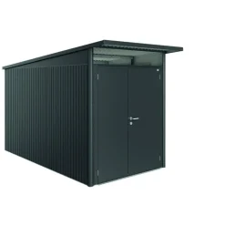 BIOHORT Abri de jardin AvantGarde taille A4 gris foncé métallique