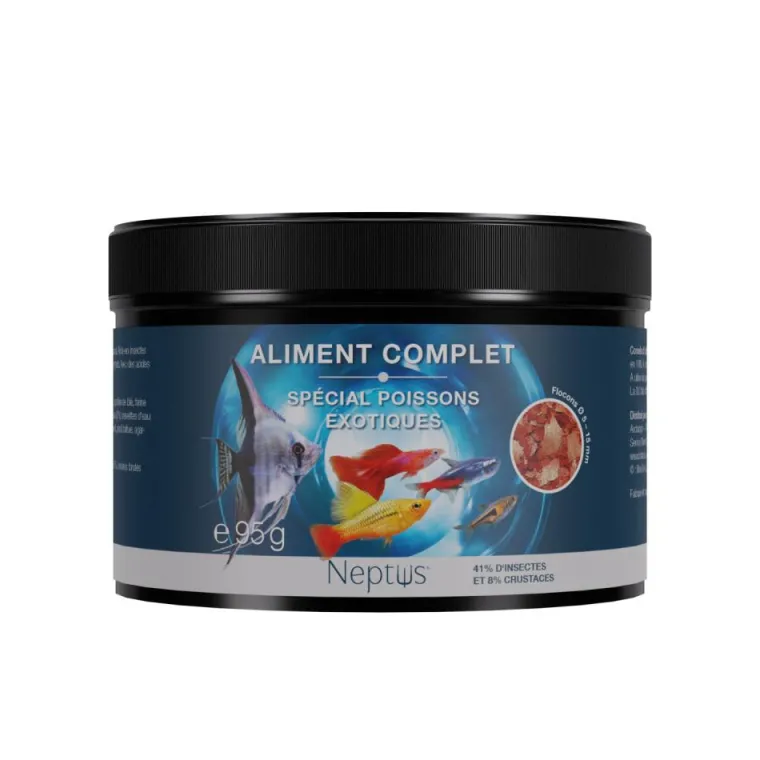 Sale NEPTUS Aliment complet pour poissons exotiques flocons coloris multicolore – 500 ml
