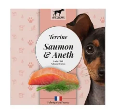 Best WILLIAM'S Alimentation humide complémentaire pour chien terrine saumon et aneth - 80 g