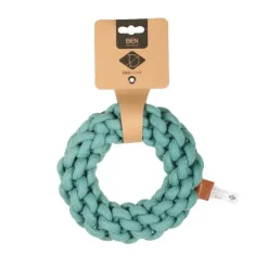 D ET D HOME Anneau tressé pour chien en corde bleu Laroy Group Ben taille S - 19 cm