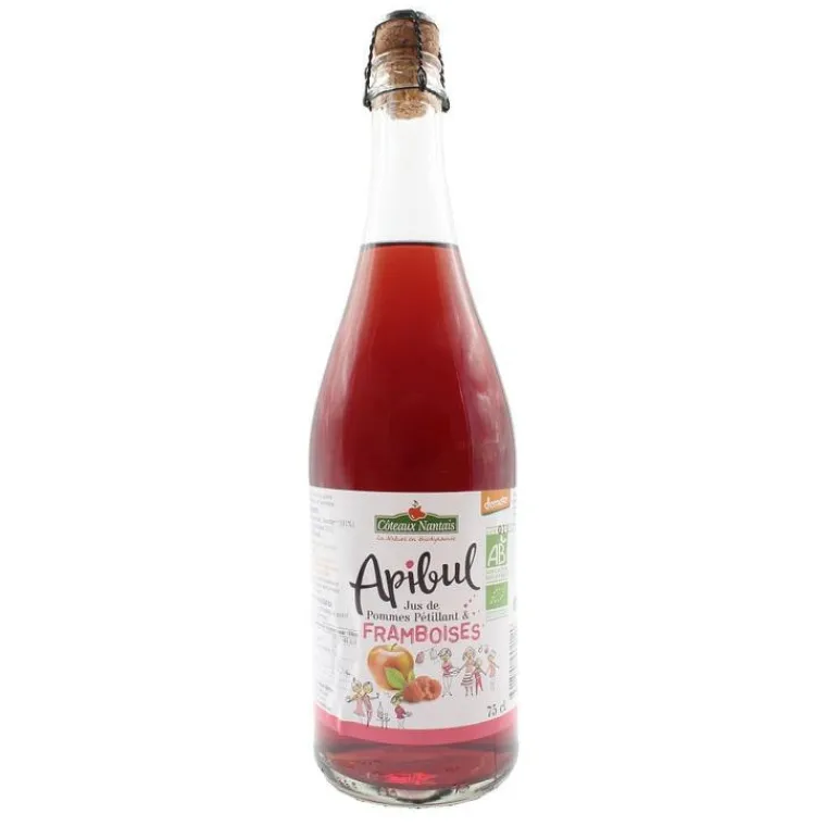 Online CÔTEAUX NANTAIS Apibul jus de pommes & framboises bio Coteaux Nantais - 75 cl