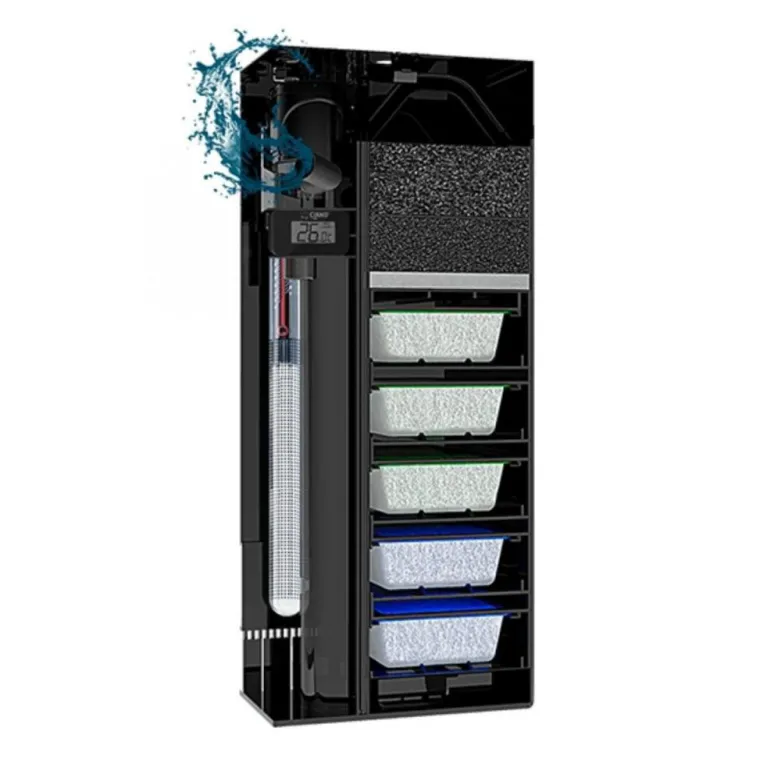 Sale CIANO Aquarium tout équipé noir, 108L, Emotions Pro 60 - compact et élégant
