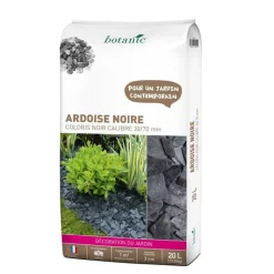 Online BOTANIC® Ardoise noire pour jardin de calibre 30 à 70 mm en sac de 20 L