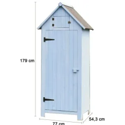 Hot HABRITA Armoire cabine de rangement 3 étagères livrée