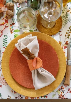 Hot Assiette à dessert Vesuvio coloris orange en grès - Ø 21 cm