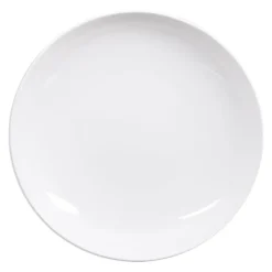 Discount Assiette calotte Selena coloris blanc en porcelaine - Ø 21,5 cm