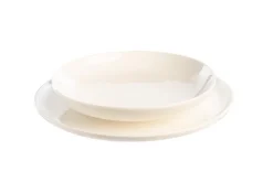 Discount Assiette calotte Selena coloris blanc en porcelaine - Ø 21,5 cm