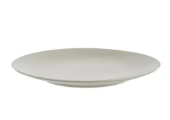 Outlet Assiette de présentation Vesuvio coloris blanc en grès - Ø 31 cm