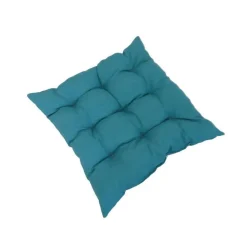 Best NP CRÉATION Assise de fauteuil matelassée bleue Cap émeraude - 46 x 46 x 9 cm