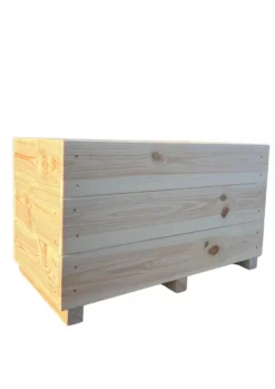 Hot ROBIN Bac en bois naturel non huilé - 70 x 34 x 40,5 cm