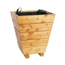 New ROBIN HOOD Bac pyramidal en mélèze certifié FSC® huilé Robin SARL - 55 x 30/45 cm