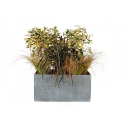 Online MICA DÉCORATIONS Bac rectangle Stream S/3 anthracite l.36 x H.36 cm