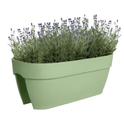 Outlet ELHO Balconnière en polypropylène vert pistache Vibia Campana Flower Bridge - 59 x 26 x 22 cm