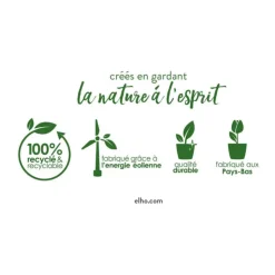 New ELHO Balconnière en polypropylène vert pistache Barcelona - 69,8 x 19 x 16 cm