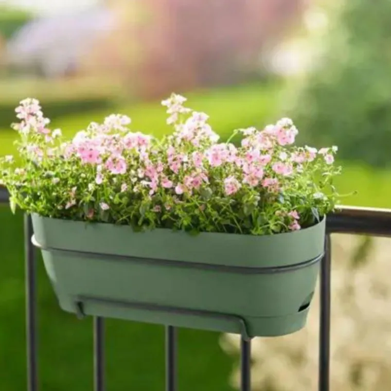 ELHO Balconnière plastique vert pistache Vibia Campana easy hanger large - 24,1 cm