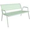 Hot FERMOB Banquette lounge Monceau coloris vert en acier - 132 x 82 cm