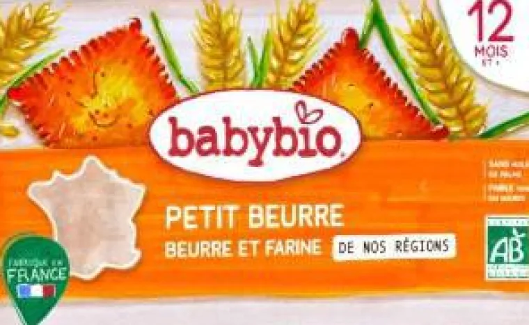 BABY BIO Biscuits petit beurre - 120 g