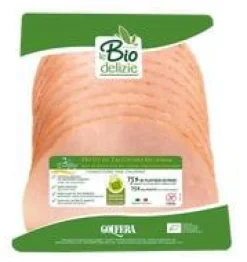 Clearance GOLFERA Blanc de dinde sans sel nitrité bio en barquette - 80 g