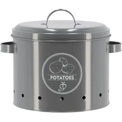 Online ESSCHERT DESIGN Boite de conservation métallique pour pomme de terre - 27,5 x 23,3 x 21 cm