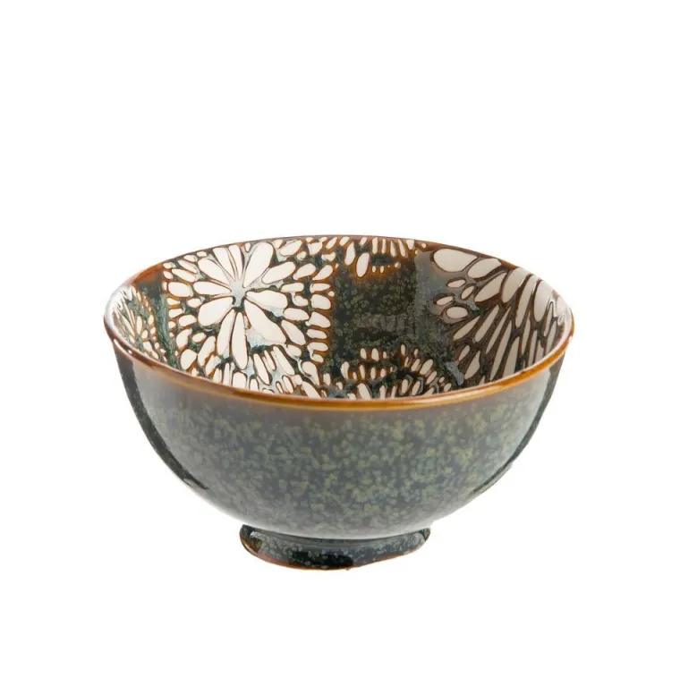 Outlet Bol en porcelaine coloris marron Penjab – Ø 15 cm (produit vendu à l'unité, livré aléatoirement parmi trois modèles)