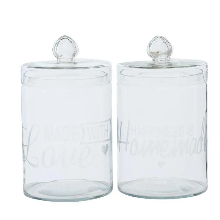 Sale Bonbonnière coloris transparent en verre Cook - Ø 12 cm