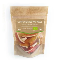 Online FAMILLE PERRONNEAU Bonbons bio au miel crocodiles - 120 gr