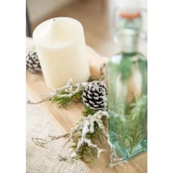 Bougie cierge beige en cire Ø 10 x 15 cm