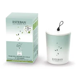 ESTEBAN PARIS Bougie déco parfumée et rechargeable Pur Lin Esteban - 180 g
