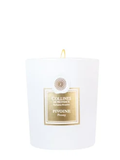 Online COLLINES DE PROVENCE Bougie parfumée blanche Fleurs & Ecorces Pivoine - 360 g