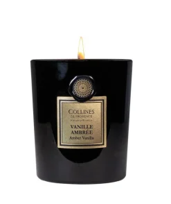 New COLLINES DE PROVENCE Bougie parfumée collection Fleurs & Écorces senteur Vanille ambrée - 360 g