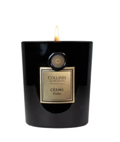 Discount COLLINES DE PROVENCE Bougie parfumée noire Fleurs & Ecorces Cèdre - 360 g