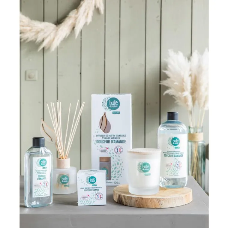 New BULLE DE NATURE Bougie parfumée senteur douceur d'amande contrôlée par Ecocert Greenlife par botanic® - 70 g