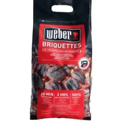 WEBER Briquettes de charbon de bois - 4 kg