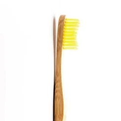 THE HUMBLE CO. Brosse à dents pour adulte en bambou souple coloris jaune