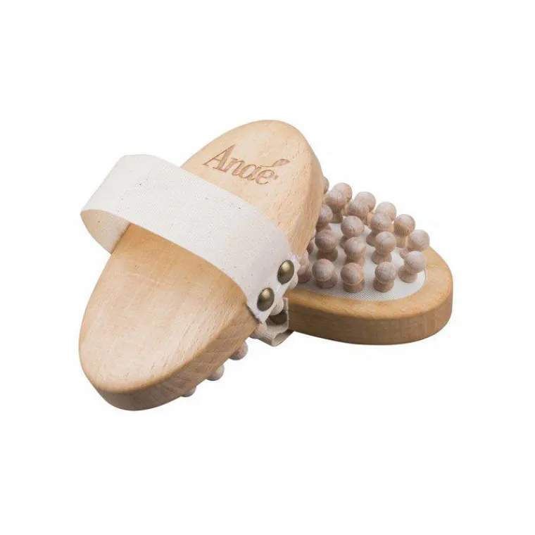 Hot ANAÉ Brosse en bois anti-cellulite de 7 x 13,5 cm