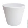 PERM Cache-pot en céramique blanc Fresh B14 - Ø 14,5 x H 12 cm