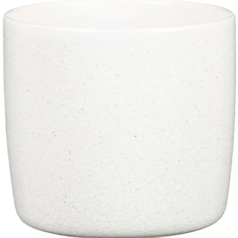 Best DEROMA Cache-pot en céramique blanc Scheurich 900 Perla - Ø 13 cm