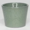 New PERM Cache-pot en céramique coloris vert glacé Fresh – Ø 26 x H 20,5 cm