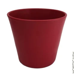 Best HORTICASH Cache-pot en céramique Fresh coloris rouge mat - Ø 23 x H 20,5 cm