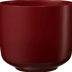 Best Cache-pot en céramique rouge vin Bari - Ø 16 x H 14 cm
