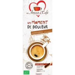 Sale UN AMOUR DE CAFÉ Café bio moment de douceur 100% Honduras moulu. Le paquet de 250 g