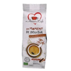 New UN AMOUR DE CAFÉ Café en grains bio Moment de douceur Un amour de café - 1 kg
