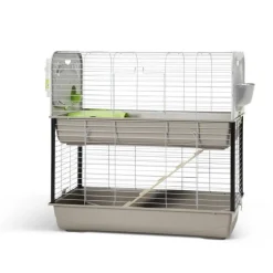 Sale SAVIC Cage pour lapin ou cobaye Caesar 3 double argent/vert