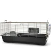 Best SAVIC Cage pour lapin ou cochon d'Inde coloris gris foncé Nero 3 Deluxe Happy Planet - 100 x 50 x 45 cm