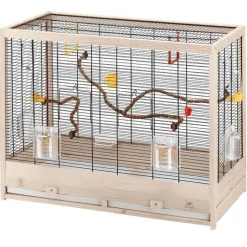 Clearance FERPLAST Cage pour oiseau avec armature en bois certifié FSC® Giuletta 6