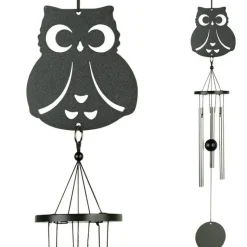 Clearance VITIS IN SITU Carillon motif hibou noir - 35 cm
