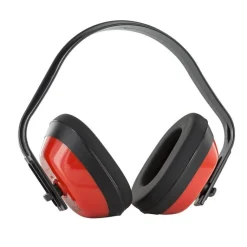 Hot INSTANT NATURE Casque à arceau réglable et coquilles en ABS rouge