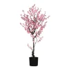 Hot ARTF Cerisier artificiel en fleurs de couleur rose - 130 cm
